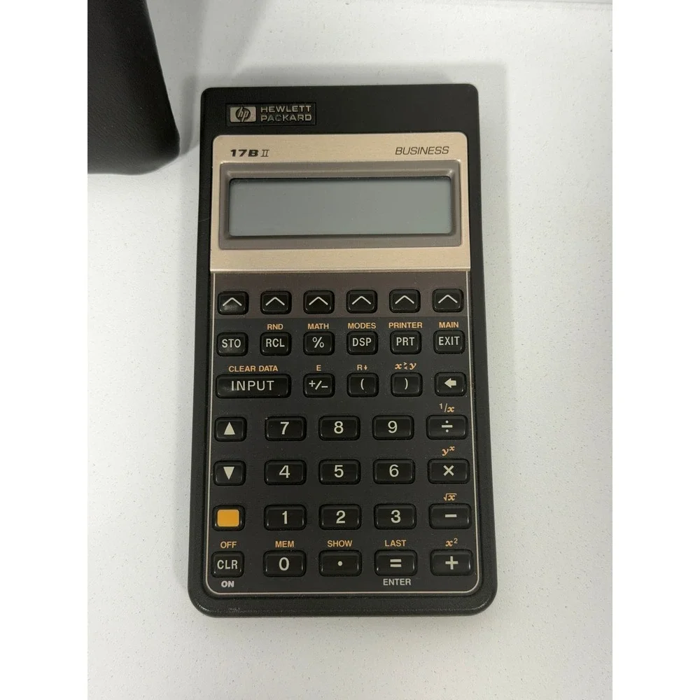 Hewlett Packard HP 17B II Business Financial Calculator w Black Case NO battery